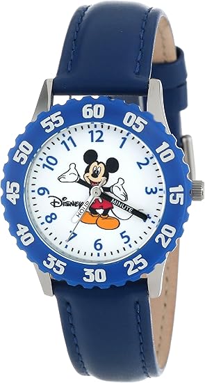 disney w000005 米奇鼠不锈钢时间老师手表